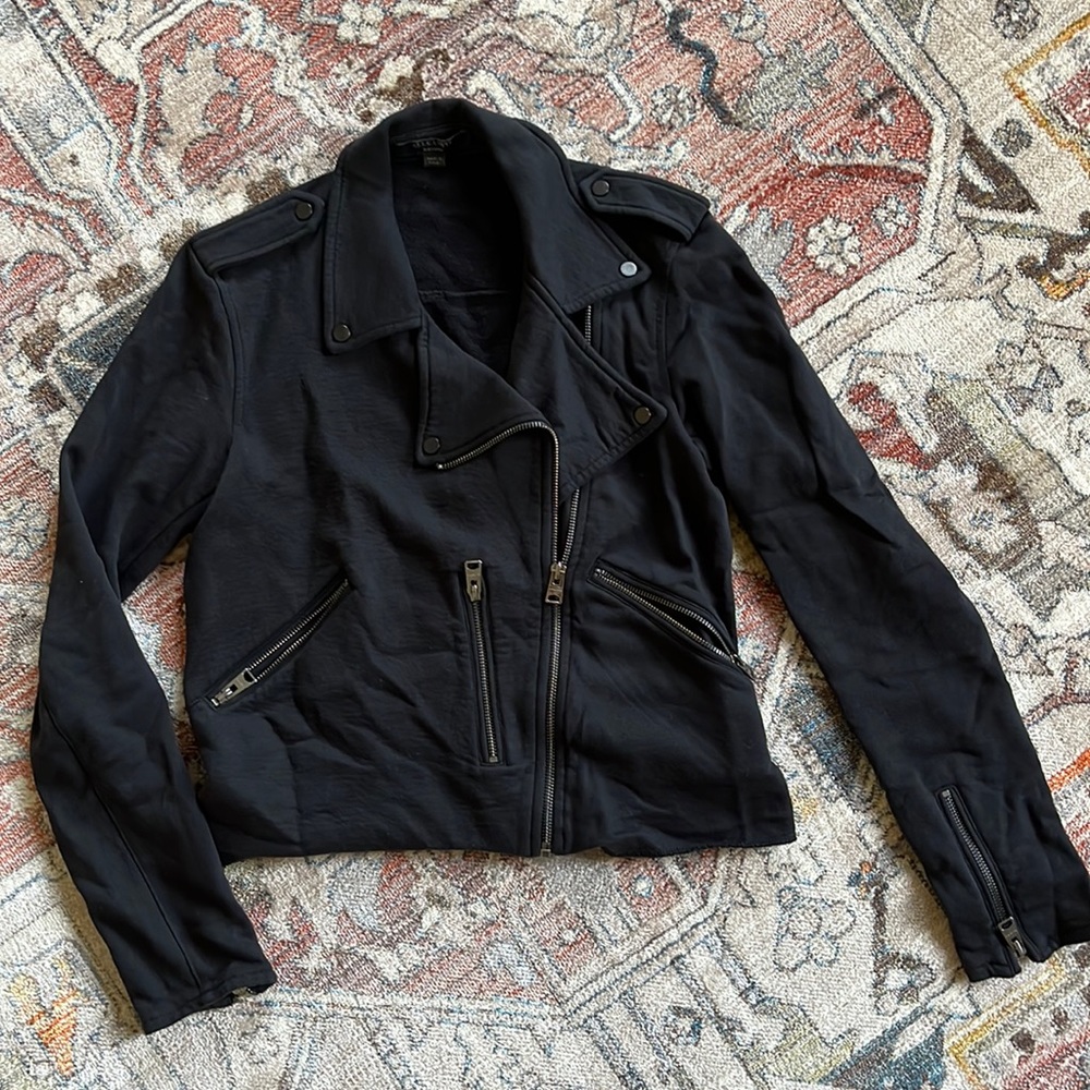 All Saints moto sweatshirt